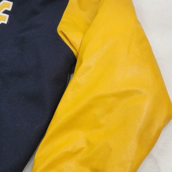 Vintage West Virginia Mountaineers Varsity Lettermans Jacket Steve & Barrys Sz L